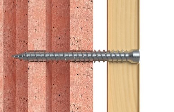 Fischer 532920 Skruv för fönsterkarm 7,5 mm 252 mm Hexagon 100 st