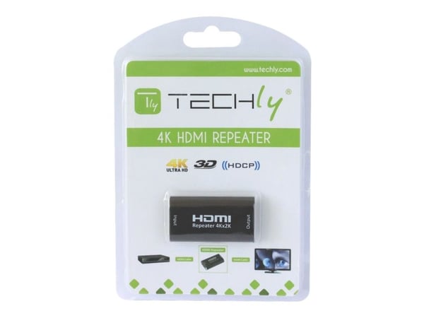TECHly HDMI 2.0 4K Repeater YUV 4:4:4 - Forsterker - opp til 40 m