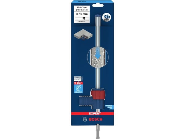 Bosch plus-8X, Rotasjons hammer, Hammer drill bit, 1,6 cm, 550 mm, Betong, 40 cm