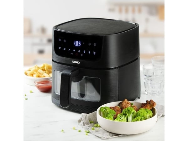 Domo DO542FR, Varmluftsfrityr, 4 l, 1 kg, 80 °C, 220 °C, Single/enkelt