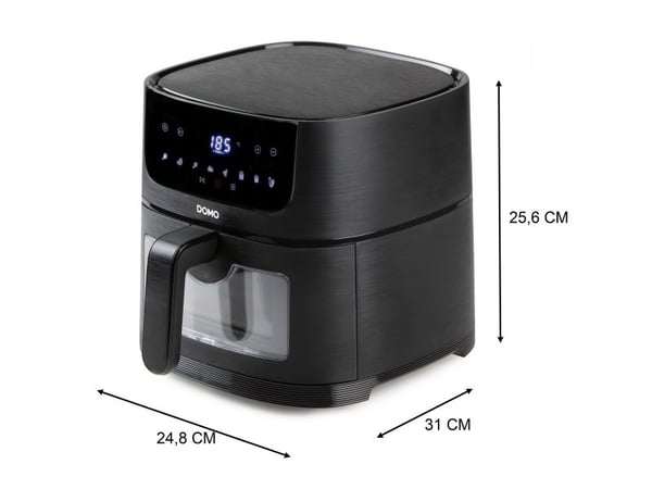 Domo DO542FR, Varmluftsfrityr, 4 l, 1 kg, 80 °C, 220 °C, Single/enkelt