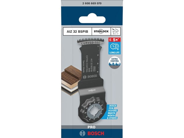 Bosch PRO AIZ 32, Dykksagblad, Hårdt tre, Løvtre, Plast, Svart, Grå, Bimetall, Bosch, 32 mm