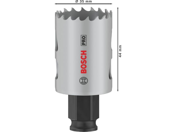 Bosch PRO Multi Material PC Plus, enkelt, bor, gips, metall, ikke-jernholdig metall, plast, mykt treverk, svart, grå, koboltlegert høyhastighetsstå...