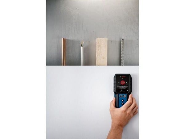 Bosch GMS 120-27 Professional, Strömförande kabel, Metall, Icke-järnmetaller, Trä, Svart, Blå, 10 cm, 12 cm, 3 cm, 5 cm
