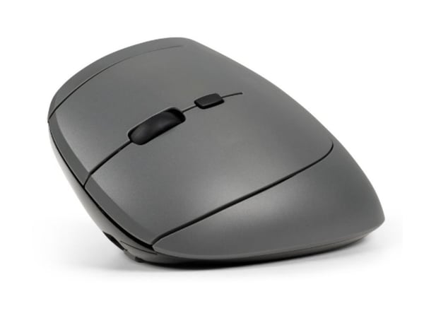 BakkerElkhuizen MidWay - Vertikal mus - ergonomisk - vänsterhänt - optisk - 7 knappar - trådlös, kabelansluten - 2.4 GHz, USB-C, Bluetooth 5.2 - mö...