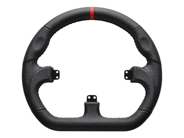 Asetek SimSports GT Rim - suljettu D, nahka - musta