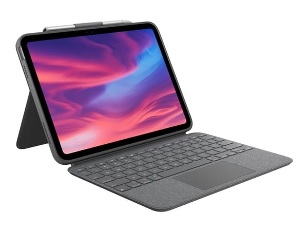 Logitech Combo Touch, AZERTY, ranska, Kosketuslevy, 1,8 cm, 1 mm, Apple