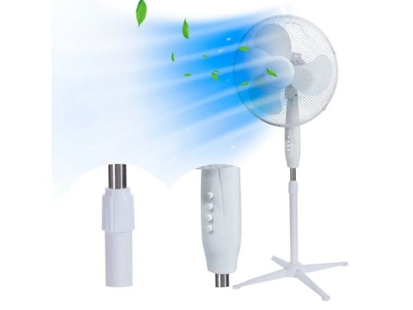 Extralink Bryza ESF-40D-WH Hvit | Stående vifte | 3 årer, 3 hastigheter