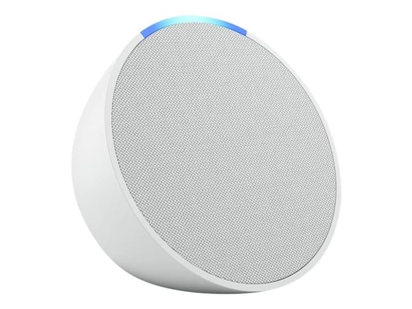 Amazon Echo Pop, Amazon Alexa, Pyöreä, Valkoinen, Android, Fire OS, iOS, 4,95 cm, Painikkeet