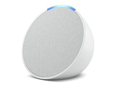 Amazon Echo Pop, Amazon Alexa, Pyöreä, Valkoinen, Android, Fire OS, iOS, 4,95 cm, Painikkeet