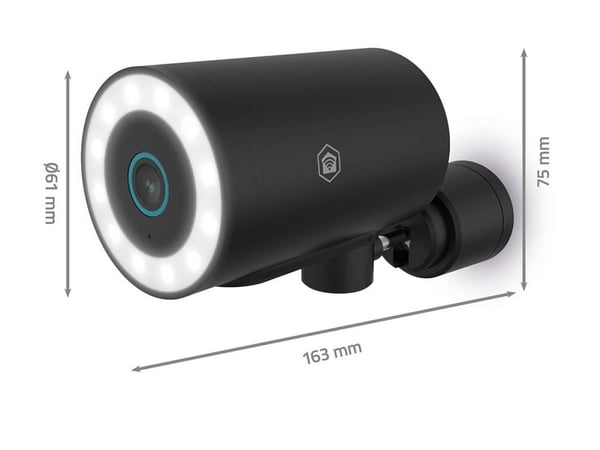 Nedis SmartLife - Nettverksovervåkingskamera - panne - kule - utendørs - vanntett - farge (Dag og natt) - 8 MP - 3840 x 2160 - 4K - lyd - trådløs -...