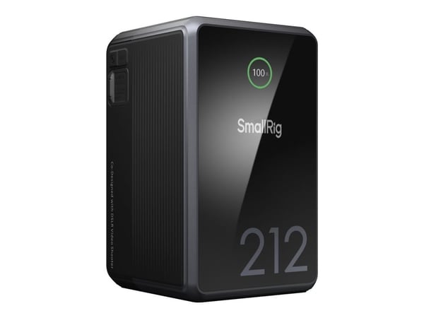SmallRig VB212 - Batterilader / strømadapter - mini - Li-Ion - 212 watt - 10 A - 5 utgangskontakter (USB-C, USB, D-tap) - svart