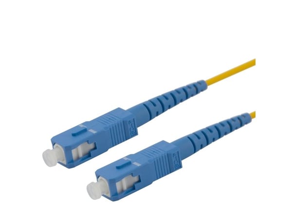 OS2 Fiberkabel, SC - SC, simplex, UPC/APC, 1,0 m