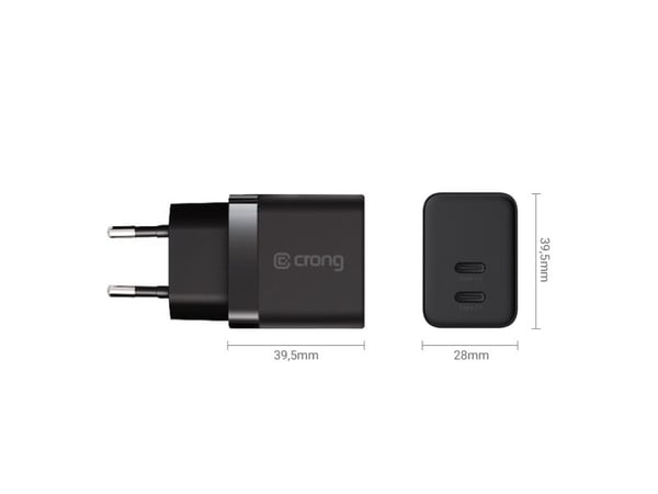 Crong CRG-GNCC35-BLK, Innendørs, AC, 20 V, Svart