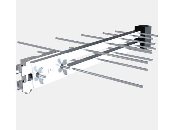 Strong SRT ANT 100, Utendørs, Svart, Sølv, 470 - 790 MHz, 18 dBi, 16 dB, Horisontal/vertikal polarisering