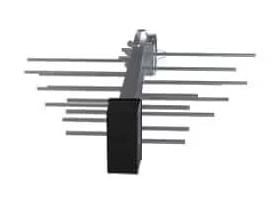 Strong SRT ANT 100, Utendørs, Svart, Sølv, 470 - 790 MHz, 18 dBi, 16 dB, Horisontal/vertikal polarisering