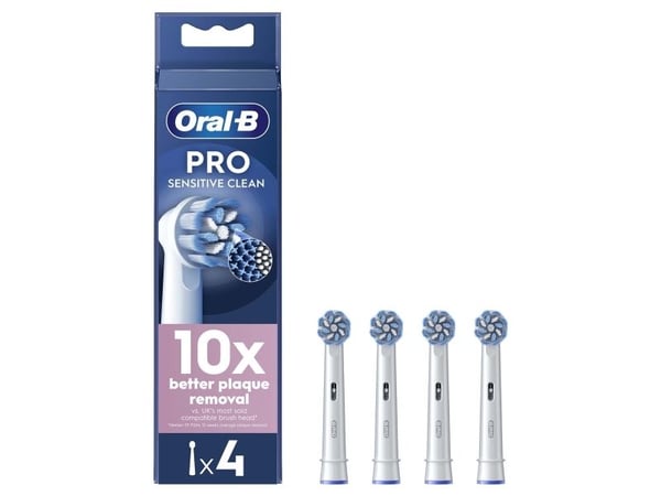 Oral-B Pro Sensitive Clean Reservebørstehoder 4 stk