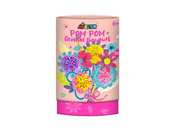 Avenir Pom Pom-bukett med pom poms blomster