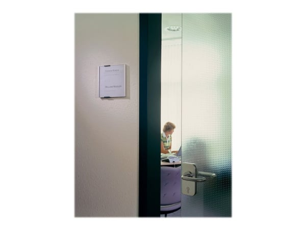 Durable INFO SIGN, Kylttiteline, 15 x 15cm, Akryyli, Alumiini, Hopea, 149 mm, 148,5 mm