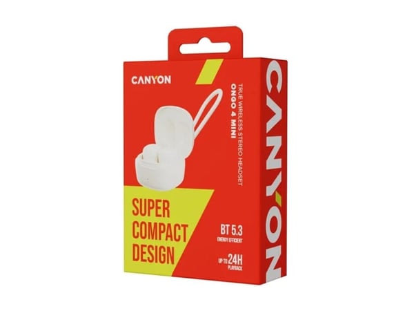 Canyon OnGo 4 Mini - True wireless-hodetelefoner med mikrofon - i øret - Bluetooth - beige