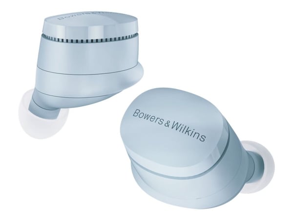 Bowers & Wilkins Pi6 - True wireless-hodetelefoner med mikrofon - i øret - Bluetooth - aktiv støydemping - isbreblå