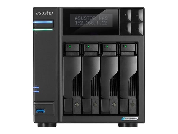 Asustor LOCKERSTOR 4 Gen2+, NAS, pöytätietokone, Intel® Celeron®, N5105, 4 GB, DDR4