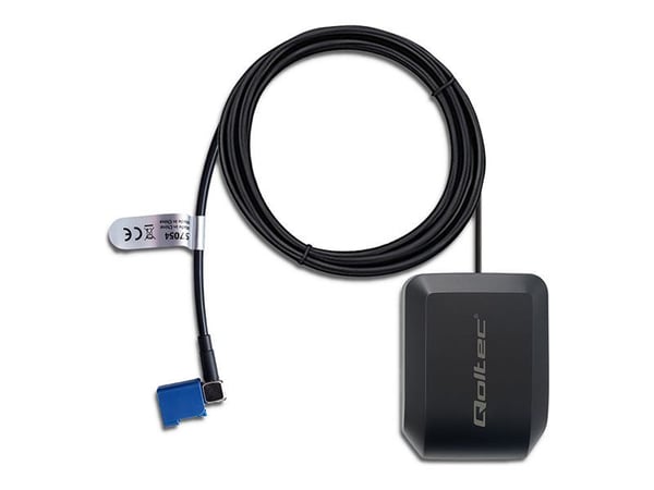 Qoltec - Antenne - navigasjon - 28 dBi - rundtstrålende - dashbord, magnetmonterbar, utendørs