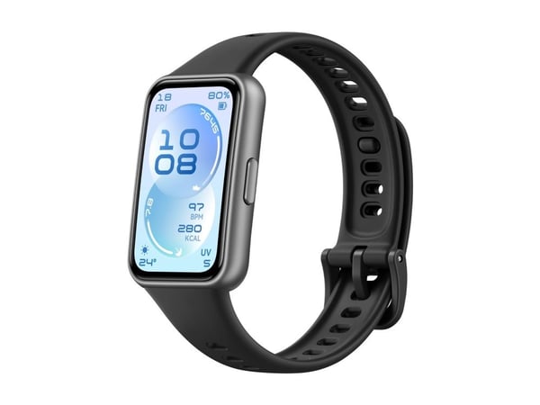 Huawei Band 11 - Polymer - aktivitetssporer med stropp - fluorelastomer - svart - håndleddstørrelse: 130-210 mm - display 1.62" - Bluetooth 6.0 BLE...