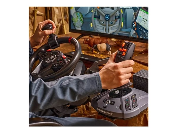 Thrustmaster SimTask FarmStick X, Ohjaussauva, PC, Xbox Series S, Xbox Series X, Langallinen, USB 2.0, USB Type-C, musta
