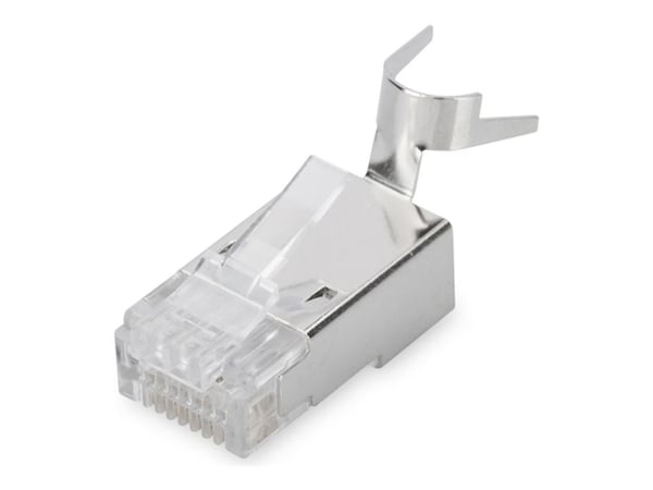 DIGITUS - Nätverkskontakt - RJ-45 (hane) - UTP - CAT 6a - modulär - klar (paket om 100)