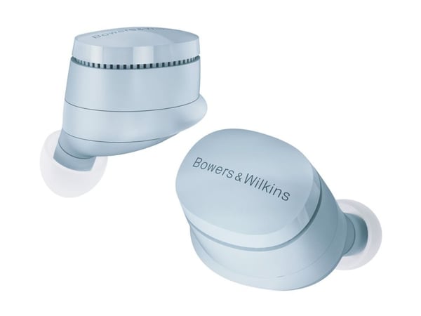 Bowers & Wilkins Pi6 - True wireless-hodetelefoner med mikrofon - i øret - Bluetooth - aktiv støydemping - isbreblå