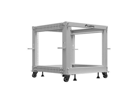 ÅPEN 19" 9U RACK 600X600-1100 JUSTERBAR GRÅ LANBERG