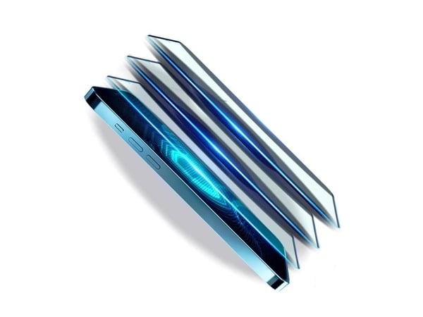 3MK Kjemisk herdet glass Hardy iPhone 13/13 Pro svart/svart