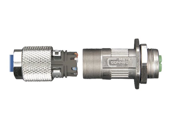 METZ CONNECT - Nettverkkontakt - 8-pins M12 (P) til 8-pin IDC (P) - skjermet - CAT 6a - IEEE 802.3an