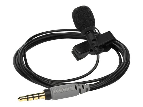Rode smartLav+, mikrofon för mobiltelefon/smartphone, -35 dB, 60 - 18000 Hz, rundstrålande, kabel, 3,5 mm (1/8")