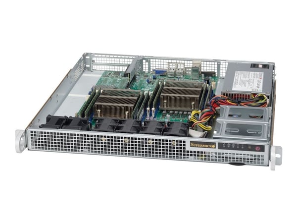 Supermicro 514-505, Teline, Palvelin, Valkoinen, EATX, 1U, Koti /Toimisto
