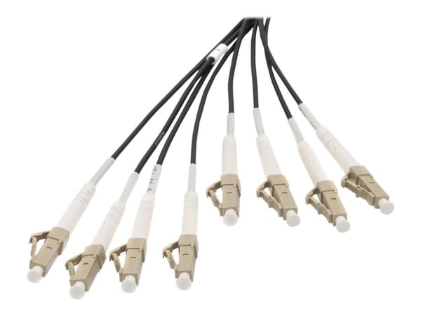 DIGITUS - Utbruddskabel - LC/UPC-multimodus (P) til LC/UPC-multimodus (P) - 30 m - fiberoptisk - 50 / 125 mikroner - OM4 - halogenfri, innendørs/ut...