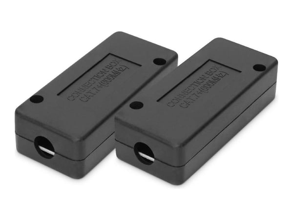 Digitus DN-93907-1-2, Cat7, musta, Akryylinitriilibutadieenistyreeni (ABS), 80 mm, 35 mm, 26 mm