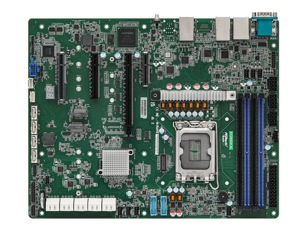 ASRock Rack EC266D4-4L - Moderkort - ATX - LGA1700-uttag - C266 Chipuppsättning - USB 3.2 Gen 1 - 4 x Gigabit LAN - inbyggda grafiken