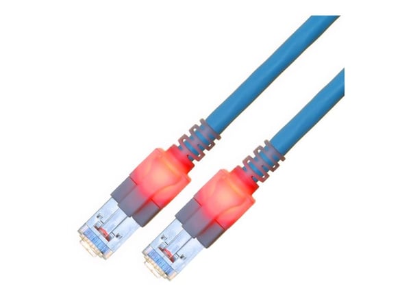 Easylan CS1OBCDCD0020 RJ45 Verkkokaapeli, patch-kaapeli CAT 6 S/FTP 2 m sininen 1 kpl 1 kpl