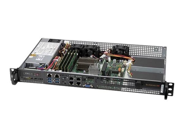 Supermicro SuperServer 5019A-FN5T - Server - kan monteras i rack - 1U - 1-vägs - 1 x Atom C3958 upp till - RAM 0 GB - ingen HDD - AST2400 - Gigabit...