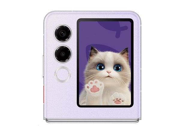 Nubia Flip 2 - 5G smarttelefon - dobbelt-SIM - RAM 8 GB / Internminne 256 GB - OLED-display - 6.9" - 2790 x 1188 pixels (120 Hz) - 2x bakkameraer 5...