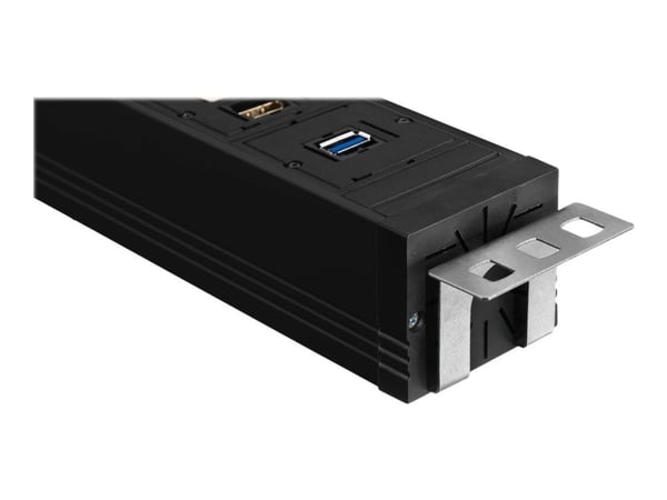 Bachmann CONNECT LINE, 2 m, Sisätila, Musta, 8 AC-pistorasia(a), 438 mm, 52 mm