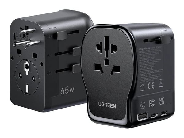 Ugreen 55001, Sisätila, AC, musta, Harmaa