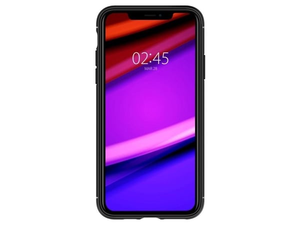 Spigen Rugged Armor, Etui, Apple, iPhone 11, Svart