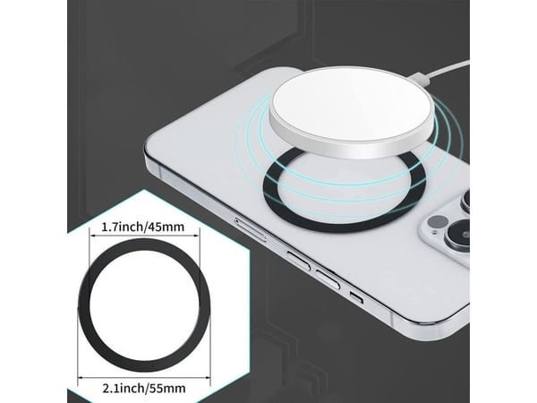 Tech-Protect TECH-PROTECT MAGMAT Magsafe universell magnetring svart/silver
