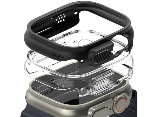 Ringke RINGKE SLIM 2-pakk til Apple Watch Ultra (49 mm) klar & matt svart