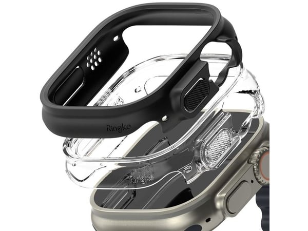 Ringke RINGKE SLIM 2-pakk til Apple Watch Ultra (49 mm) klar & matt svart