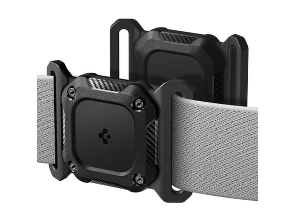 Spigen Tough Armor IP Pet Collar, laatikko, musta, Apple, termoplastinen polyuretaani (TPU), AirTag, 1 kpl