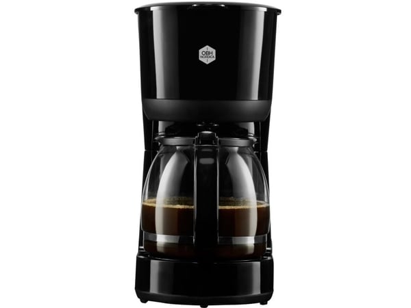 OBH Nordica 2296, Kaffebrygger (drypp), 1,5 l, Malt kaffe, 1000 W, Sort